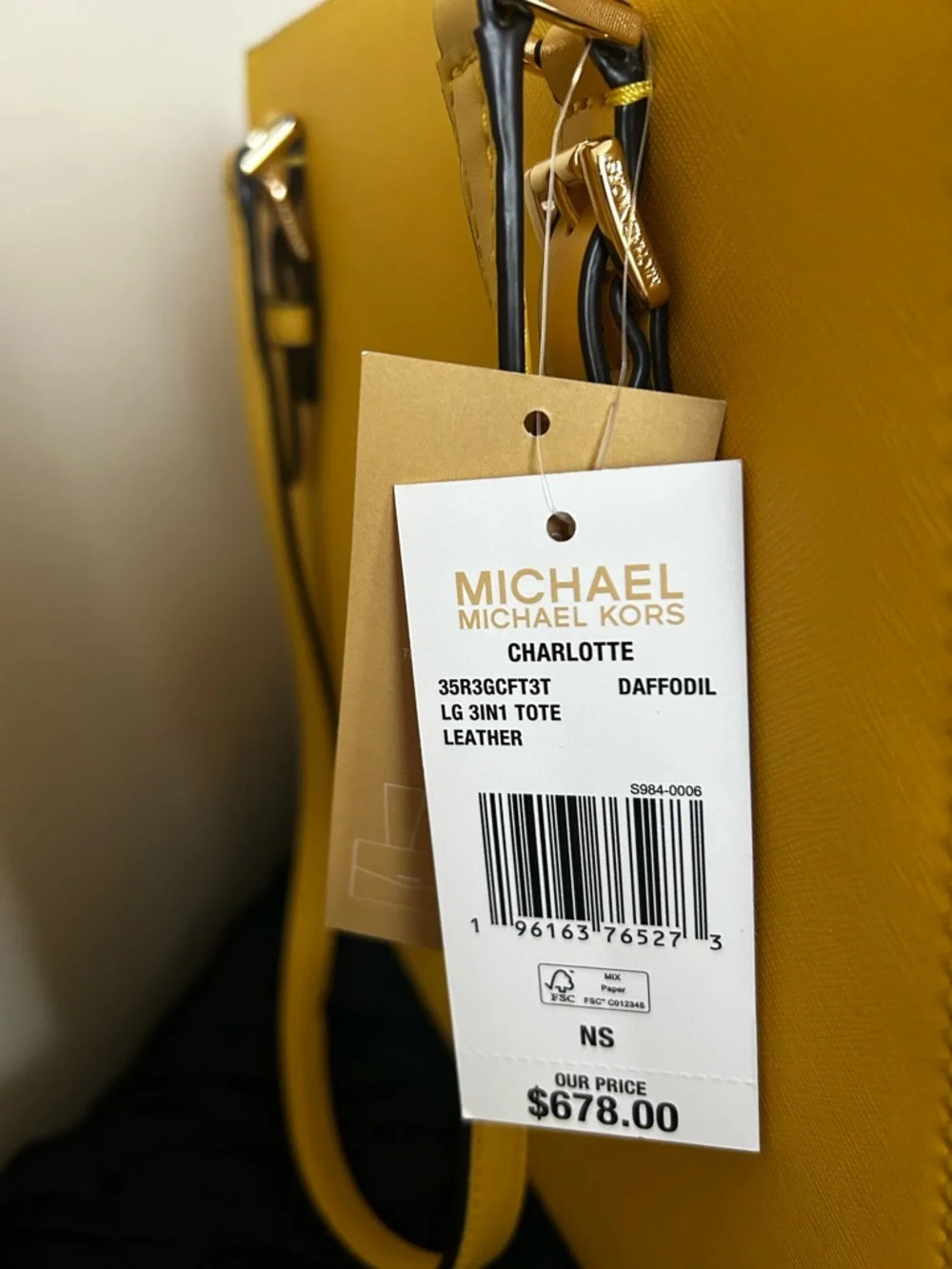 FOR UR SPRING/ SUMMER BAG COLLECTION: MK Daisy 3-Pcs Tote, Crossbody/Wristlet - Picture 15 of 15